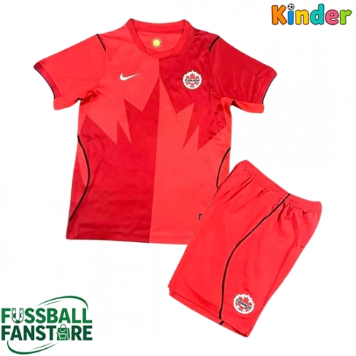 Kanada Replik Heimtrikot Kinder WM 2026 Kurzarm (+ Kurze Hosen)